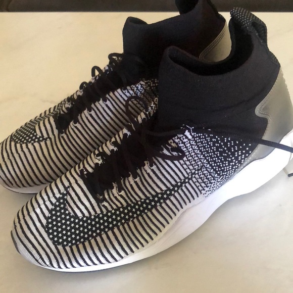 NIKE ZOOM MERCURIAL XI FLYKNIT FC (BLACK / WHITE) - Picture 2 of 4